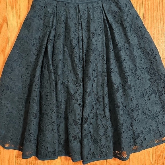 BCBGMaxAzria Julya Cocktail Lace Dress Cutout Teal Green Sz 0 - Picture 8 of 11